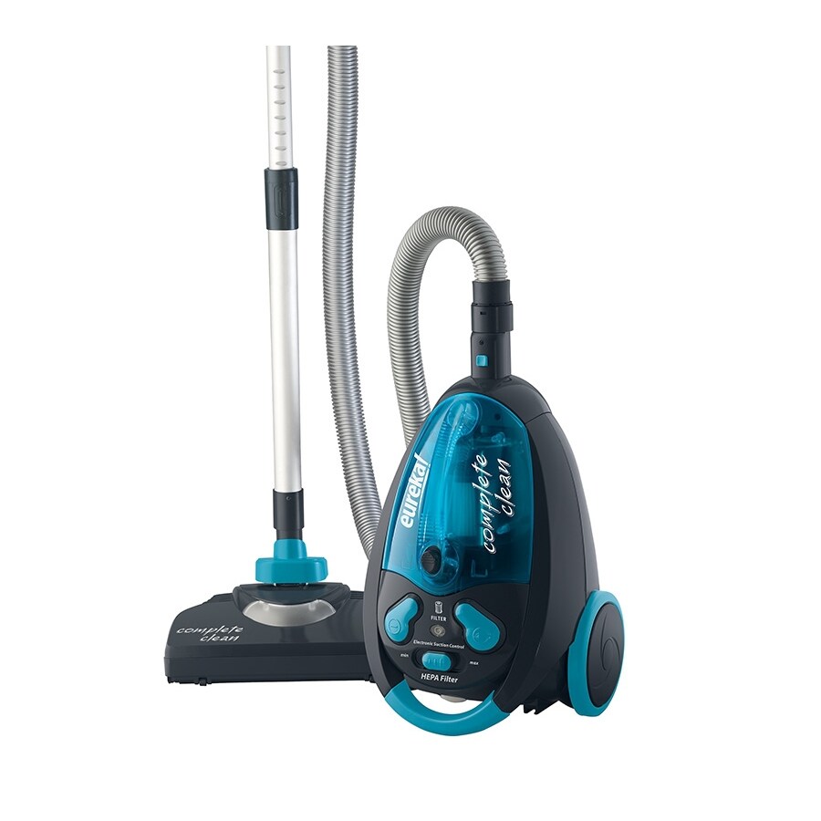 Eureka Bagless Canister Vacuum Cleaner with Cord Rewind, Blue