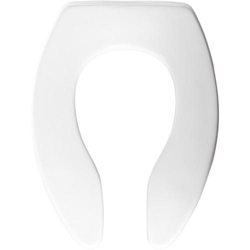 Olsonite Commercial White Elongated Toilet Seat in the Toilet Seats
