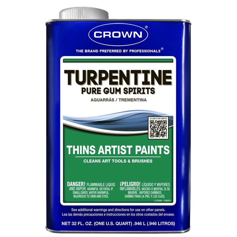 Shop Crown 32-fl oz Slow to Dissolve Turpentine at Lowes.com