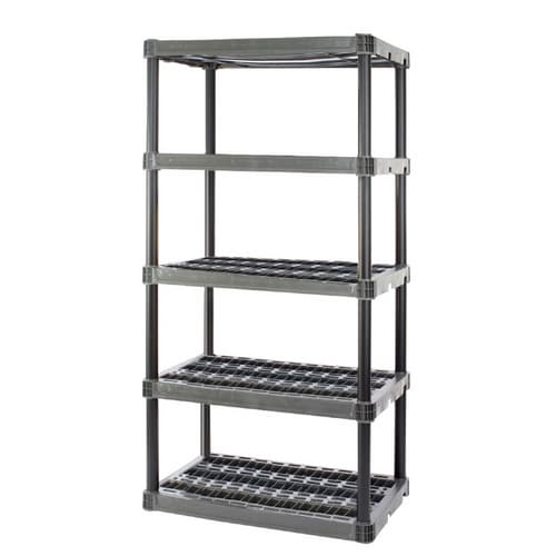 Plano 73-3/4-in H x 36-in W x 24-in D 5-Tier Plastic Freestanding ...