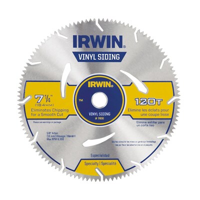 Irwin Marathon 7 1 4 In 120 Tooth High Speed Steel Circular Saw