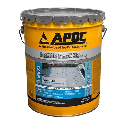 APOC Armor-Seal Gray Silicone Roof Coating at Lowes.com