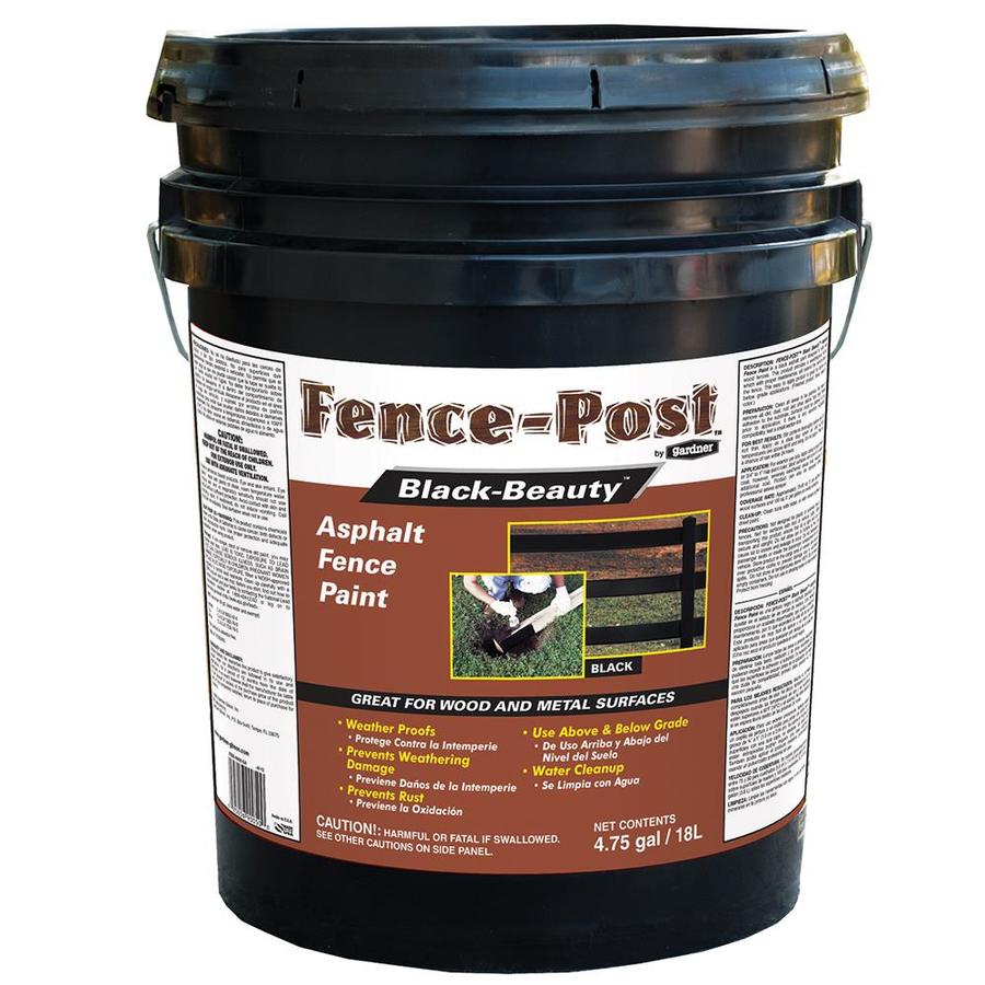 Shop Gardner Fencepost Black Solid Exterior Stain and Sealer (Actual