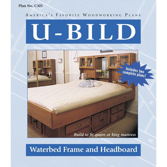 U Bild Waterbed Frame And Headboard, How To Put Together A Waterbed Frame With Drawers