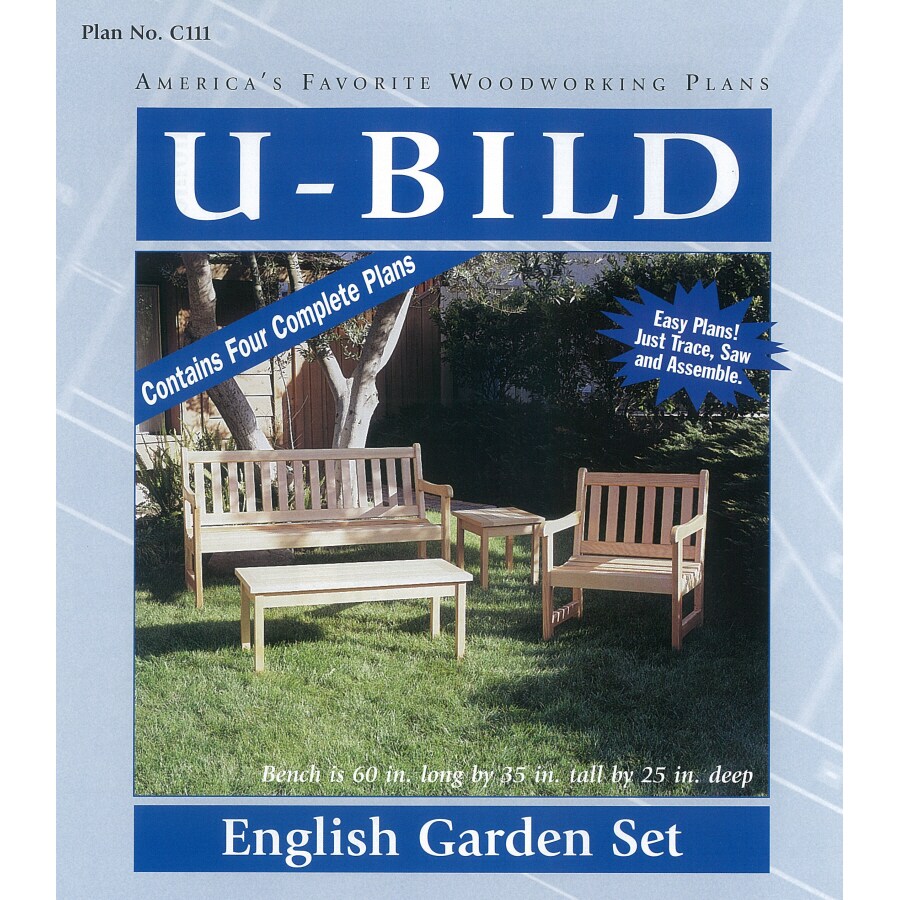 Shop U-Bild English Garden Set Woodworking Plan at Lowes.com