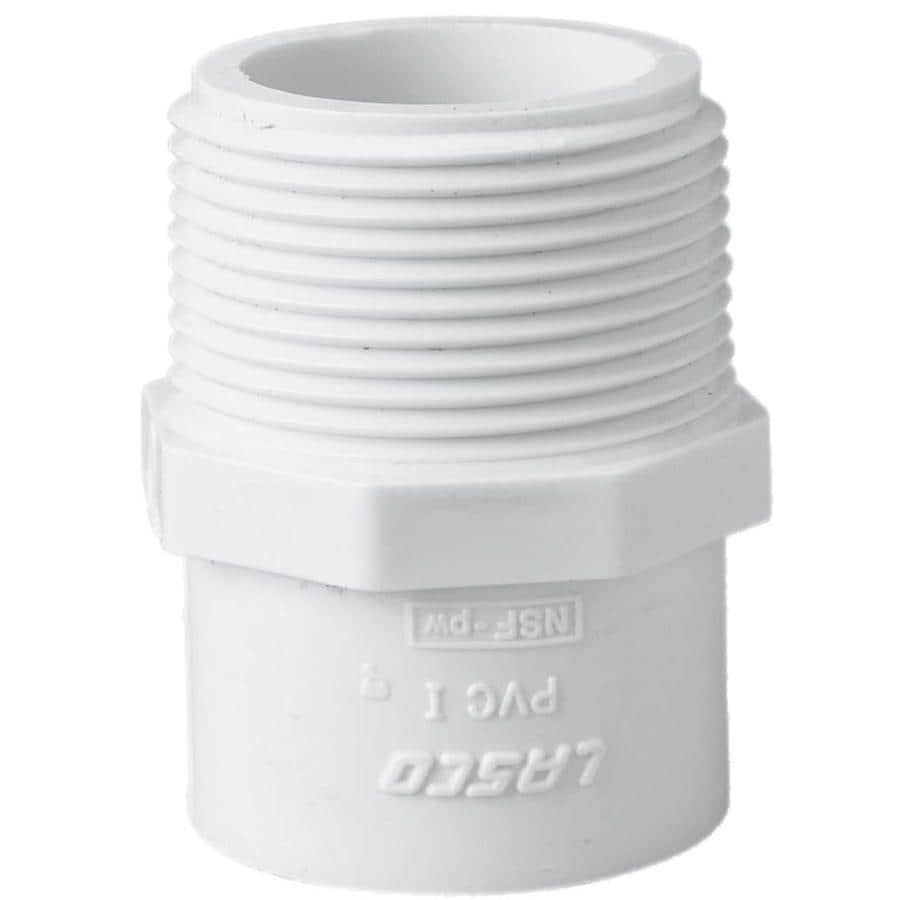 LASCO 1-in x 1-in x 1-in dia Adapter PVC Fitting