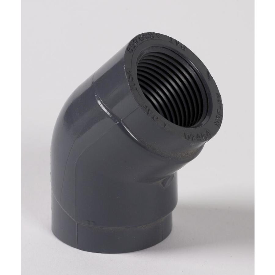 LASCO 3/4in x 3/4in dia 45Degree Schedule 80 Elbow PVC Fitting ( in the PVC Fittings