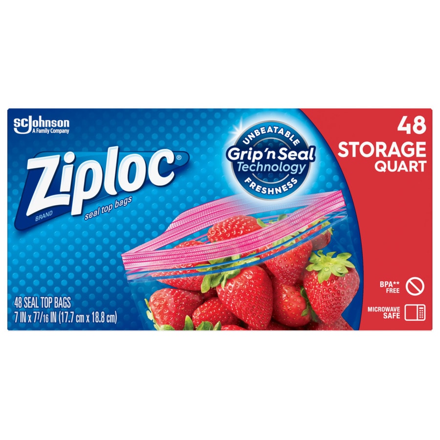 Ziploc 48-count 48-quart Plastic Storage-bag