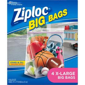 Plastic Storage Bags At Lowes Ziploc 4 Count 10 Gallon Plastic Storage Bags