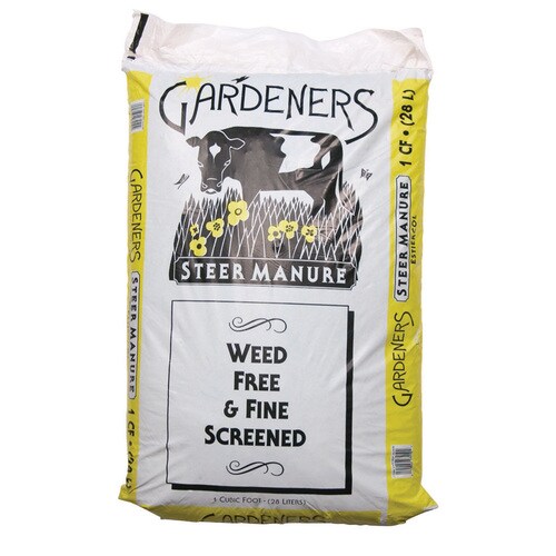 Gardeners Steer Manure 1cu ft Organic Compost and Manure