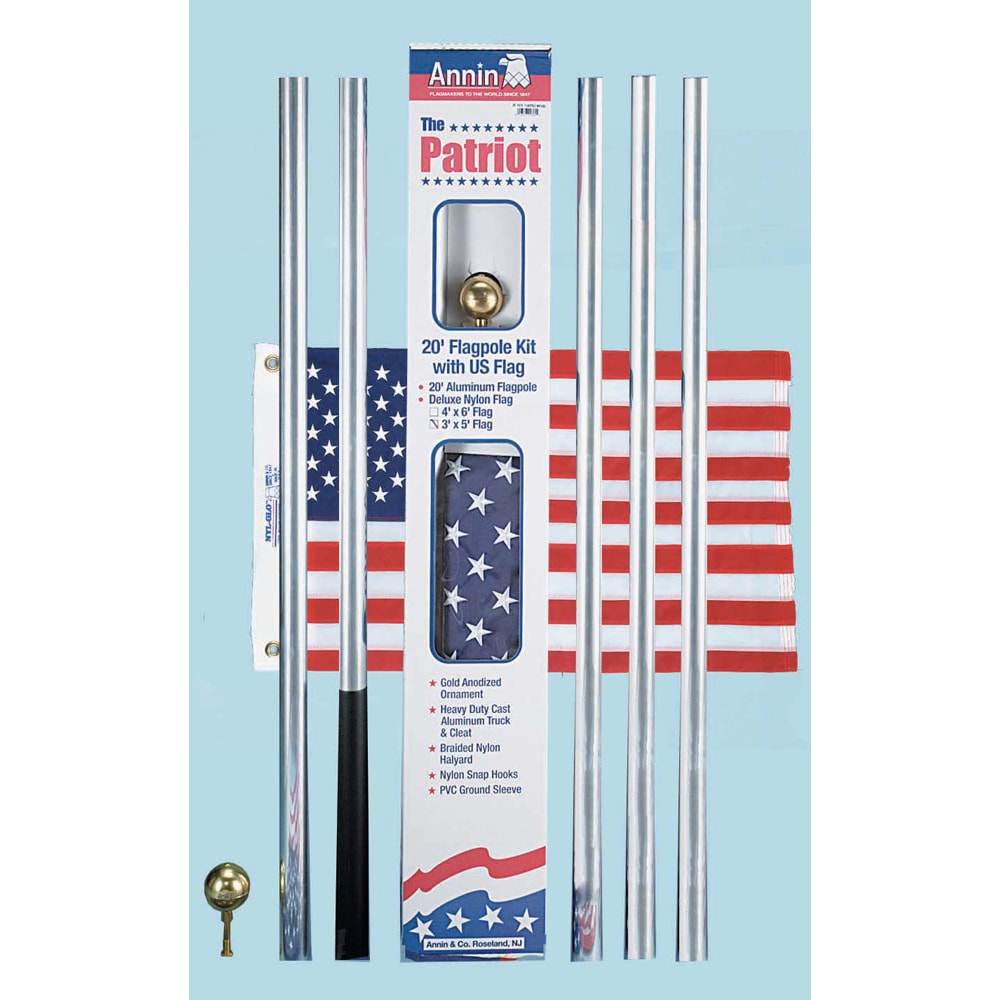 Annin And Co 20 Us Flag And Flag Pole At
