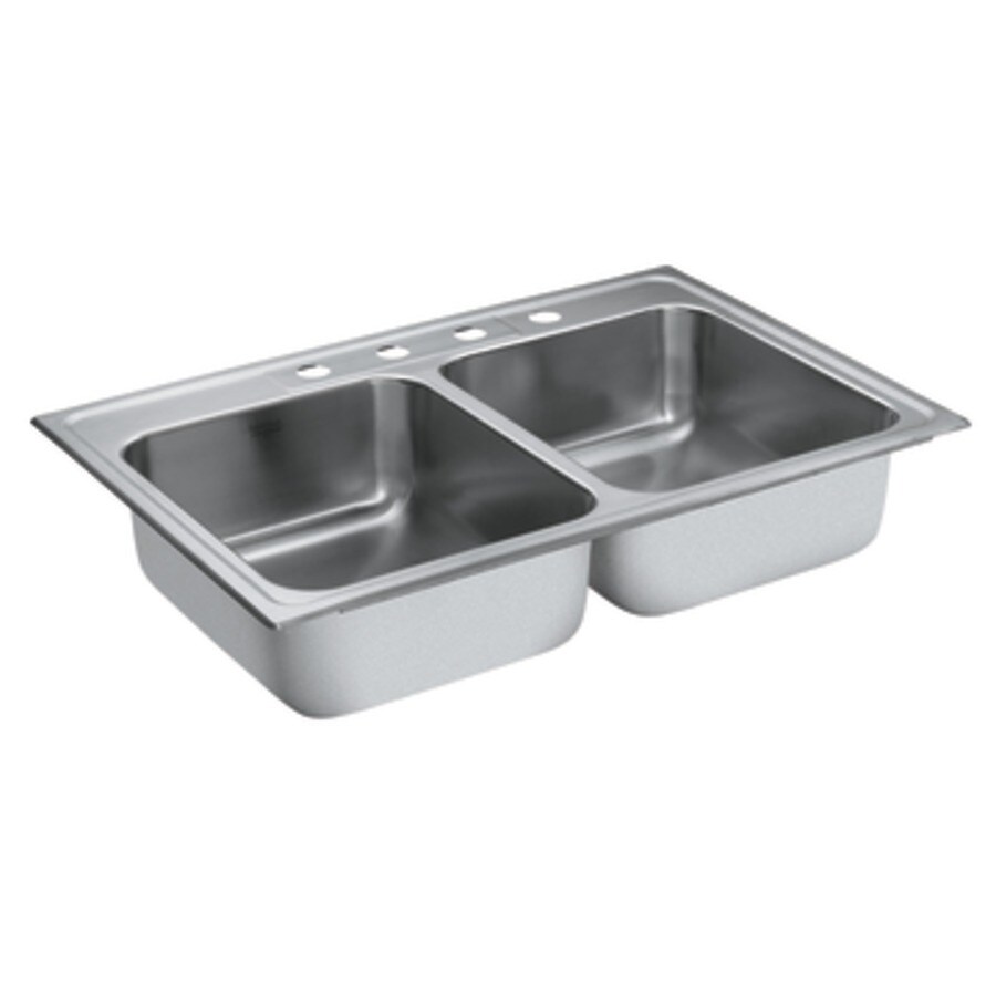 Moen 22874 Excalibur 22-Gauge Topmount Stainless Steel Kitchen Sink