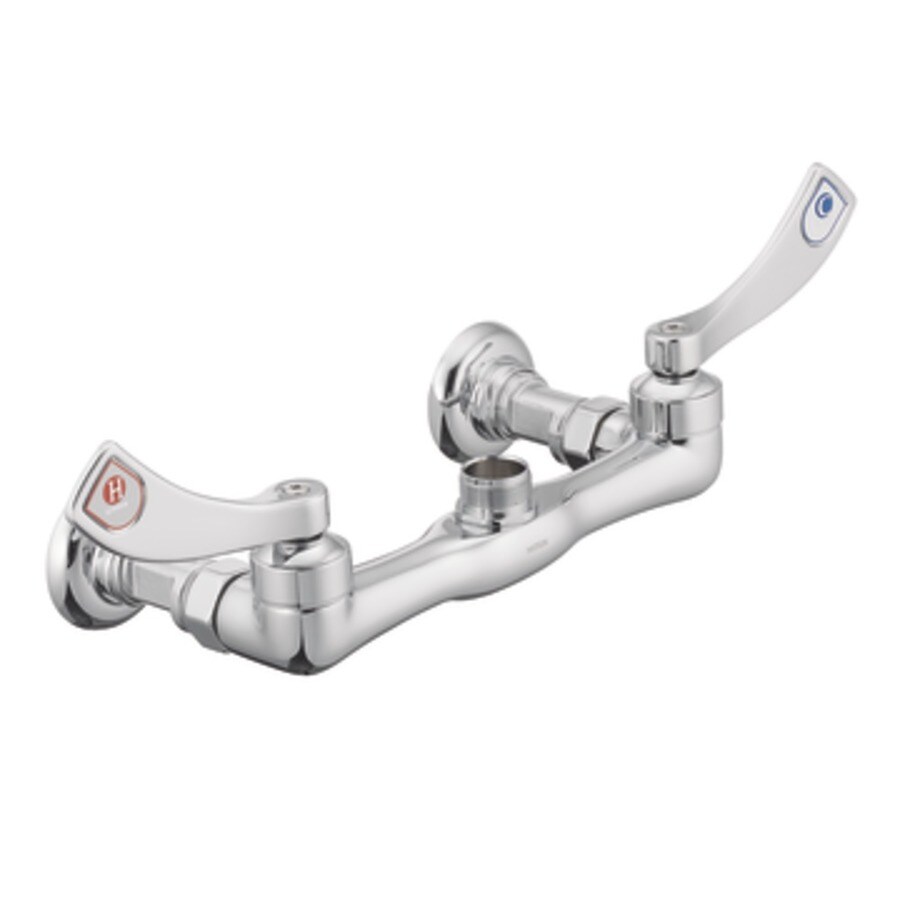 Moen M Dura Chrome 2 Handle Low Arc Wall Mount Kitchen