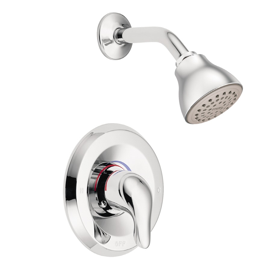 Shop Moen Chateau Chrome 1Handle Shower Faucet with Valve at