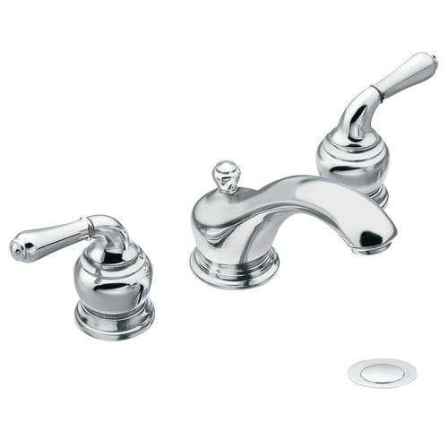 Moen Monticello Chrome 2 Handle Widespread WaterSense Bathroom Faucet   026508079911xl 