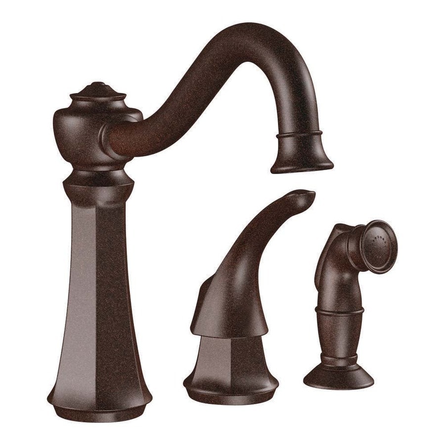 Shop Moen Vestige Oil Rubbed Bronze 1 Handle Deck Mount High Arc