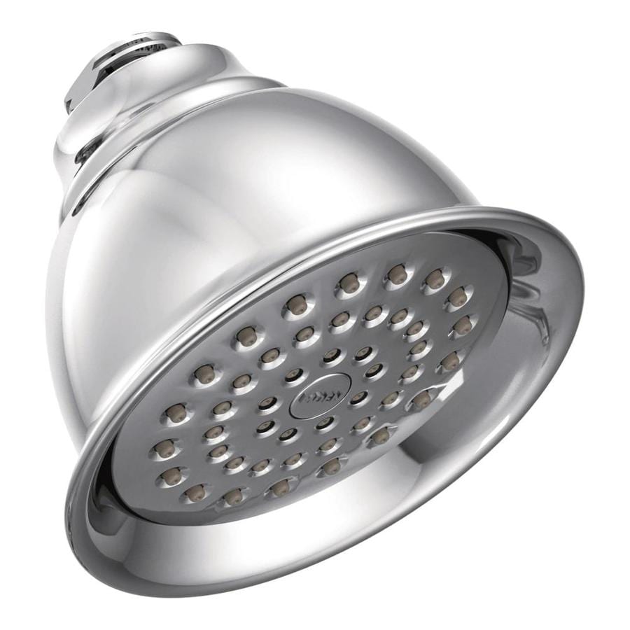 Moen Chrome 1 Spray Shower Head 2 5 Gpm 9 5 Lpm In The Shower Heads Department At