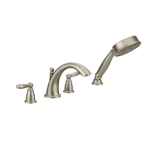 Moen Brantford Brushed Nickel 2-Handle Bathtub and Shower ...