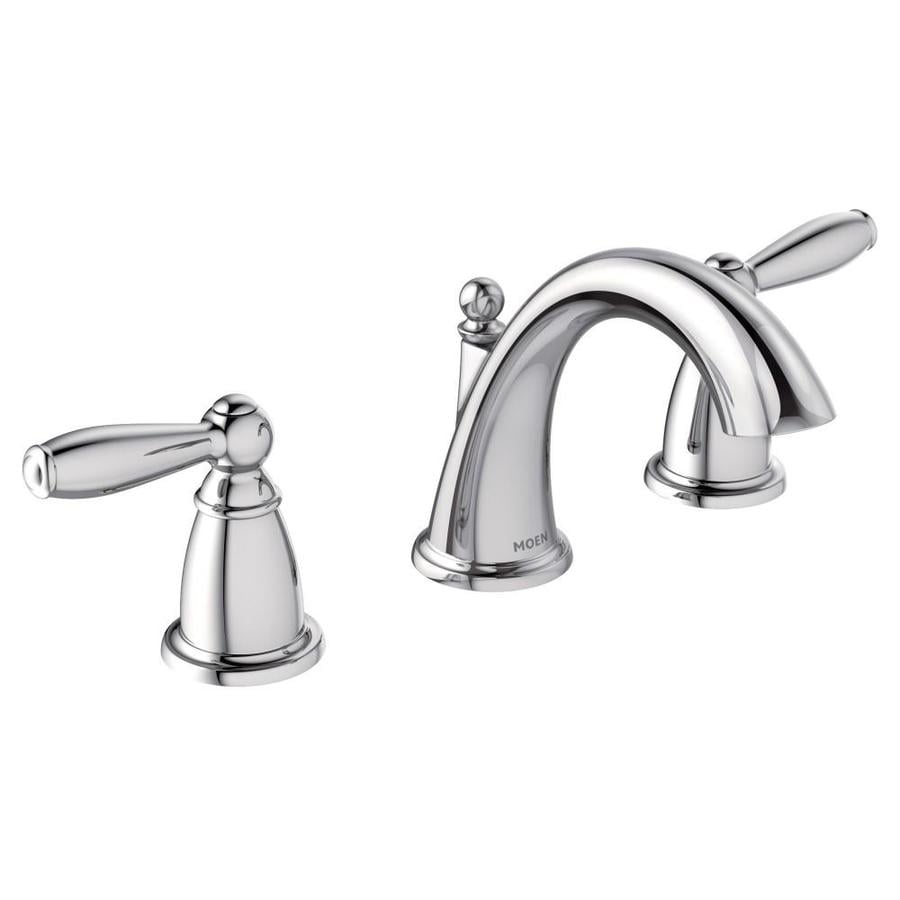 Shop Moen Brantford Chrome 2-Handle Widespread WaterSense ...