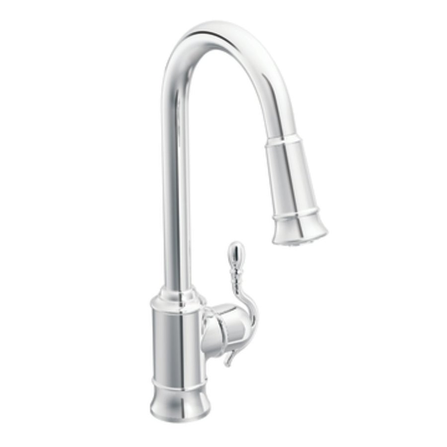 Moen S7208C Woodmere Chrome 1-Handle Pull-Down Kitchen Faucet