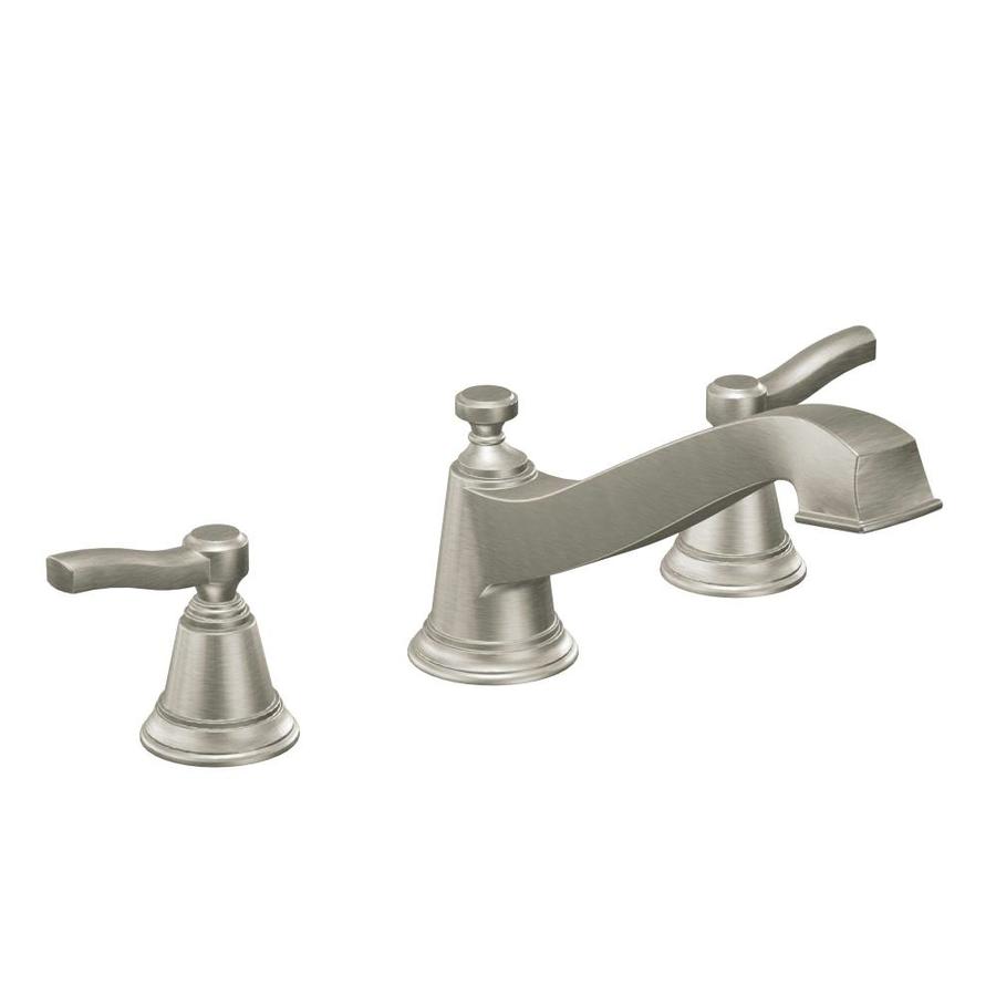 Shop Moen Rothbury Brushed Nickel 2Handle Adjustable Deck Mount