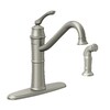 Shop Moen Wetherly Spot Resist Stainless 1-Handle Deck Mount High-Arc