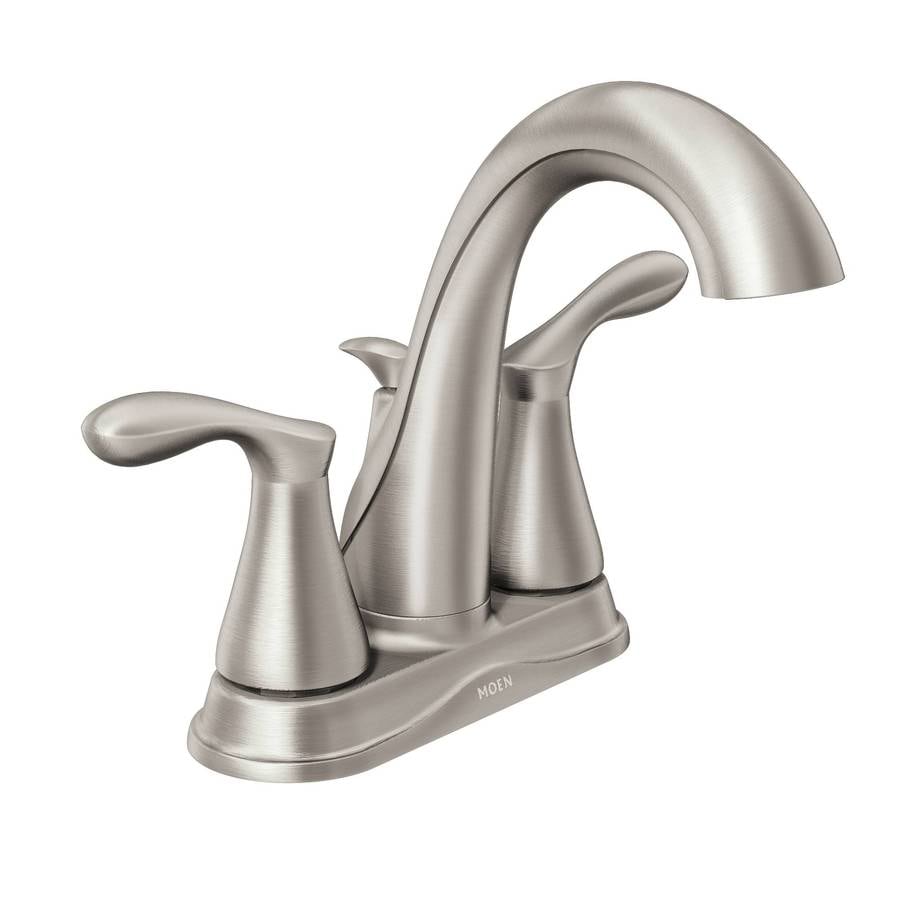 Moen Varese Spot Resist Brushed Nickel 2 Handle 4 In Centerset