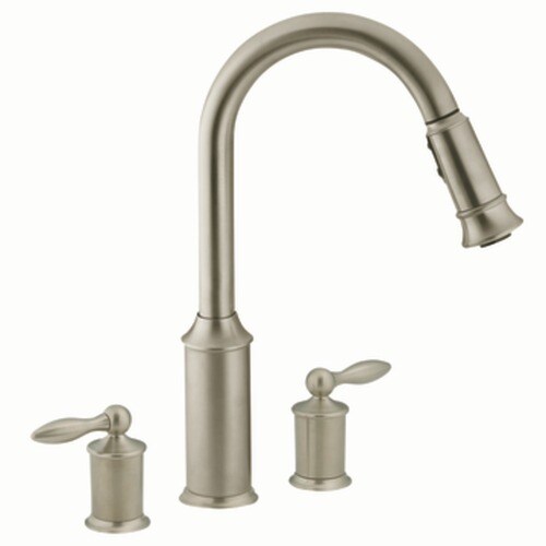 Moen Aberdeen Classic Stainless Pull Down Kitchen Faucet At Lowes Com