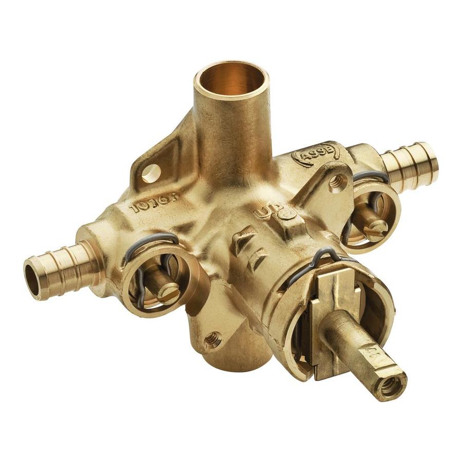 Moen 1/2in ID PEX 1/2in OD PEX Brass Pressure Balancing Valve in the Tub & Shower Valves