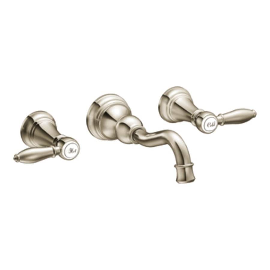 Moen Weymouth Nickel 2handle Widespread WaterSense Bathroom Sink