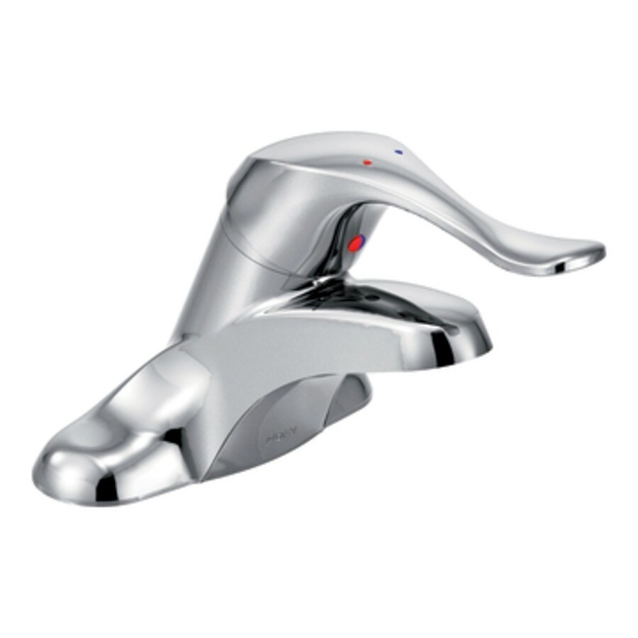 Shop Moen M-Bition Chrome 1-Handle Commercial Bathroom Faucet (Drain ...