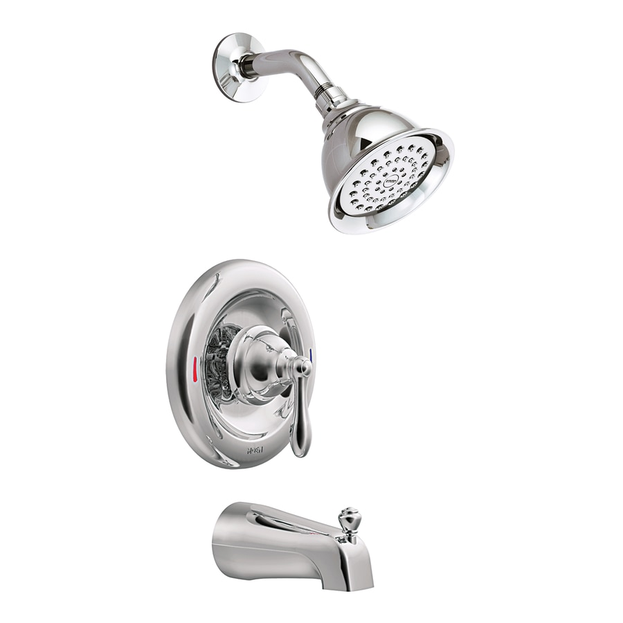 Moen Caldwell Chrome 1 Handle Bathtub And Shower Faucet At Lowes Com