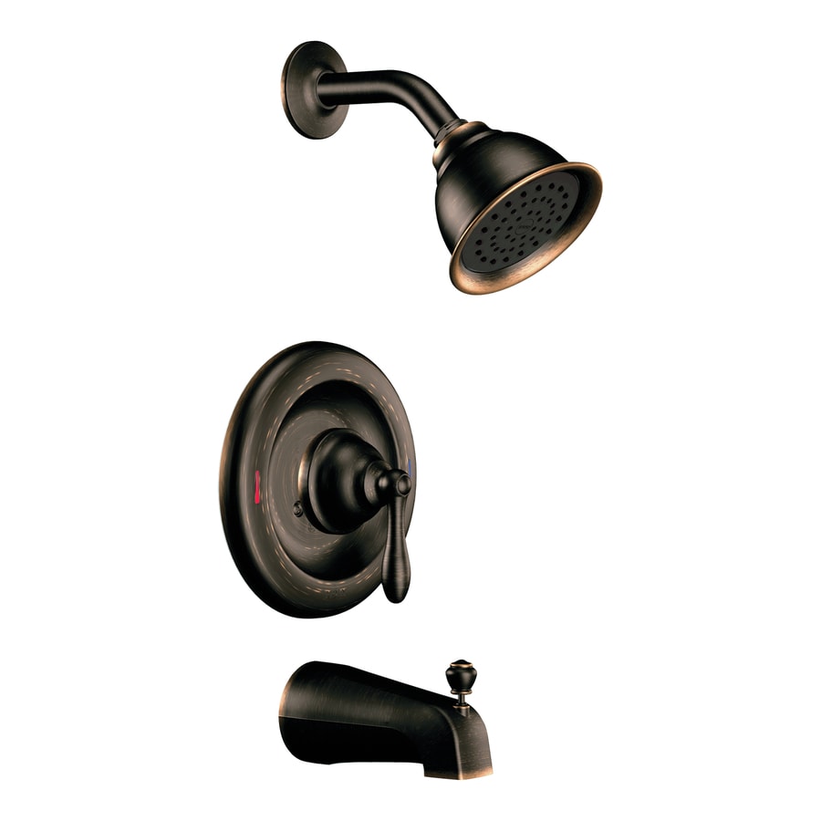 Shop Moen Caldwell Mediterranean Bronze 1 Handle Faucet With Valve