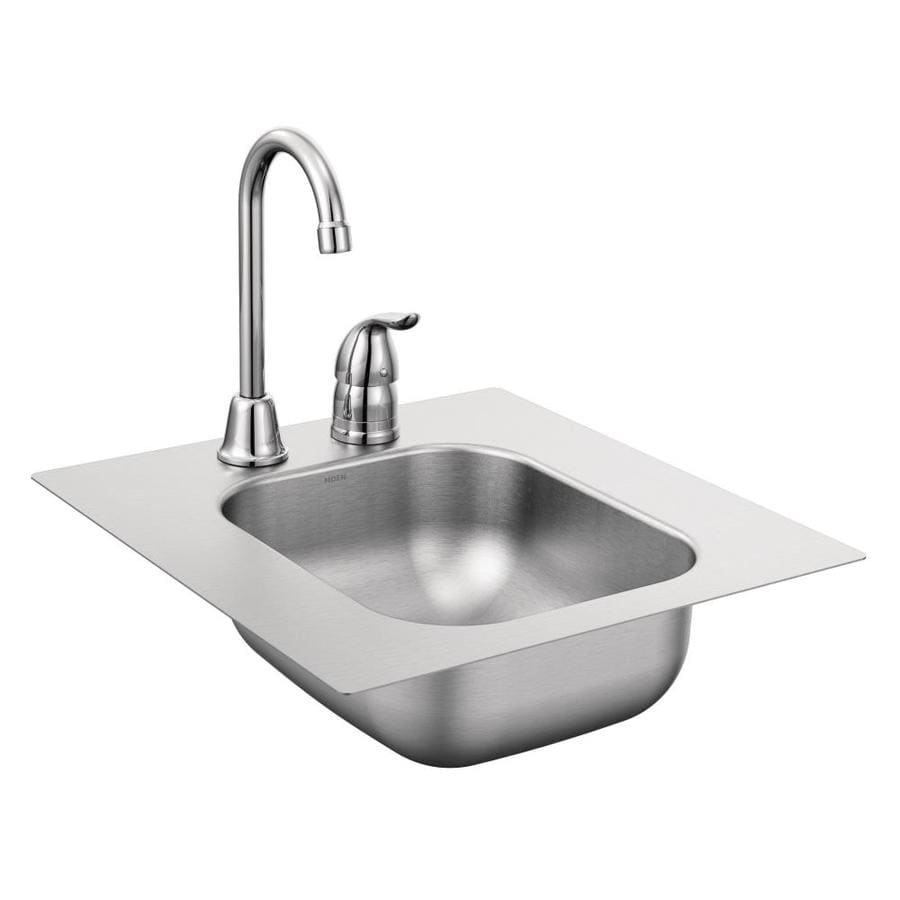 Moen 2000 Series Stainless Steel Stainless Steel Dropin Residential