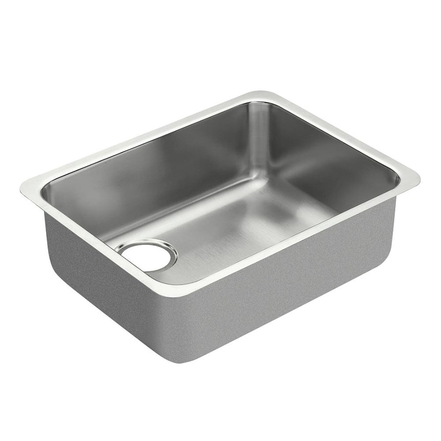 Moen 1800 23-in x 18-in Stainless Steel Single-Basin ...