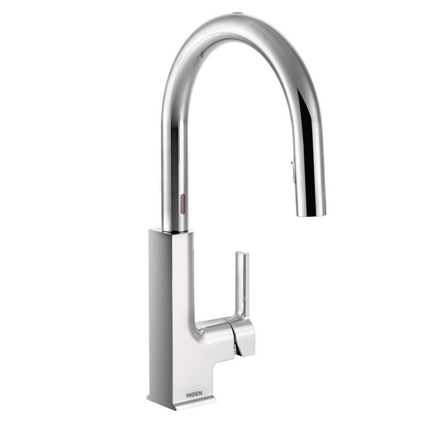 Moen Sto Chrome 1 Handle Deck Mount High Arc Touchless Commercial