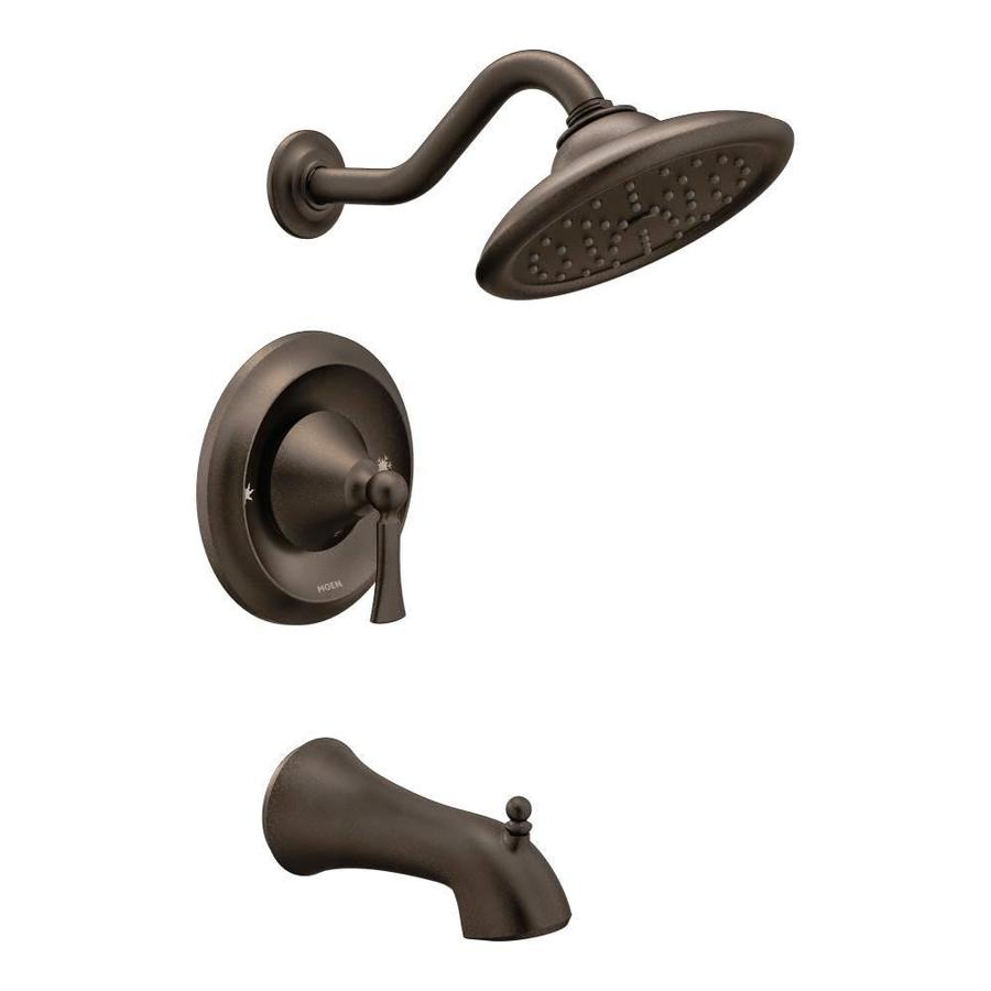 Moen Wynford Oil Rubbed Bronze 1 Handle Bathtub And Shower Faucet