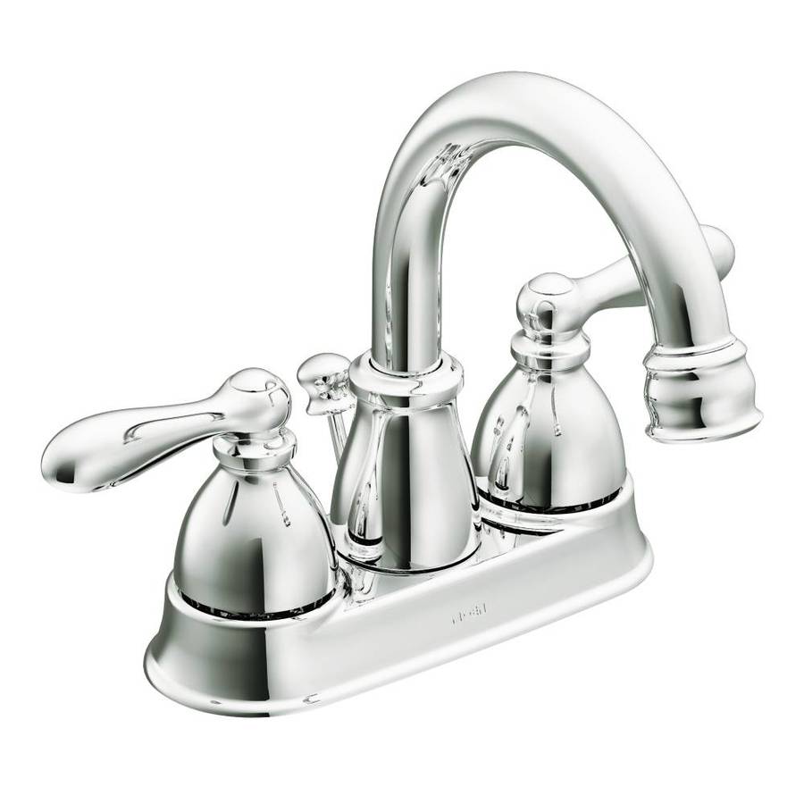 Shop Moen Caldwell Chrome 2 Handle 4 In Centerset WaterSense Bathroom   026508262351 