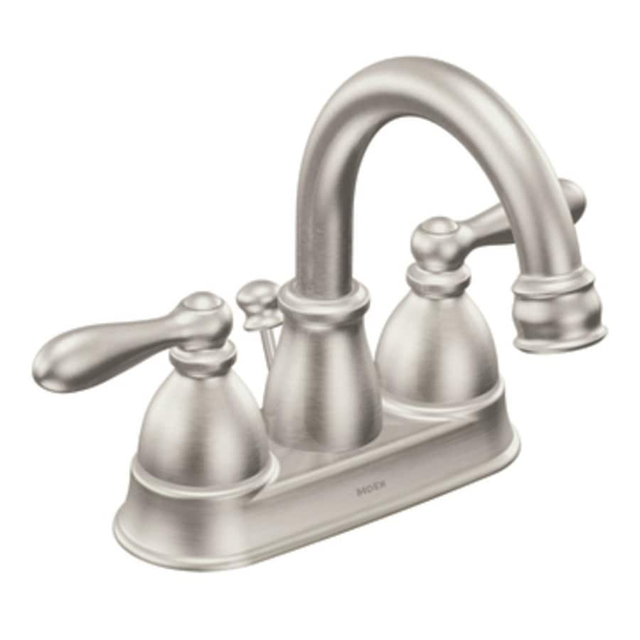 Moen Caldwell Spot Resist Brushed Nickel 2 Handle 4 In Centerset