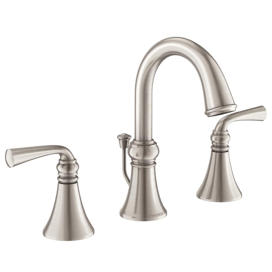 Moen Wetherly Spot Resist Brushed Nickel 2-handle ...