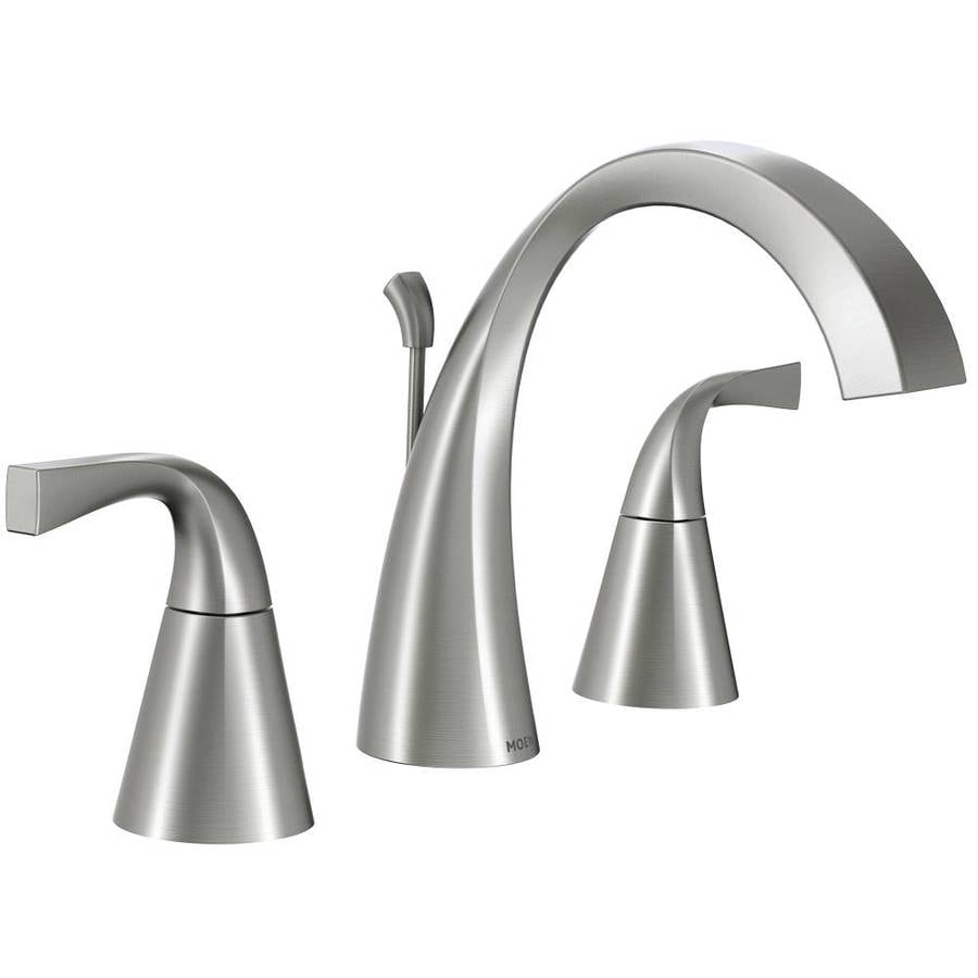 moen brushed nickel bathroom faucets        
        <figure class=