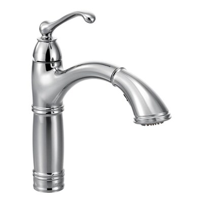 Moen Brantford Chrome 1 Handle Deck Mount Pull Out Commercial Moen Brantford Chrome 1 Handle Deck