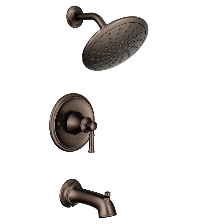 Moen Dartmoor Oil Rubbed Bronze 1-Handle Bathtub and Shower Faucet in ...