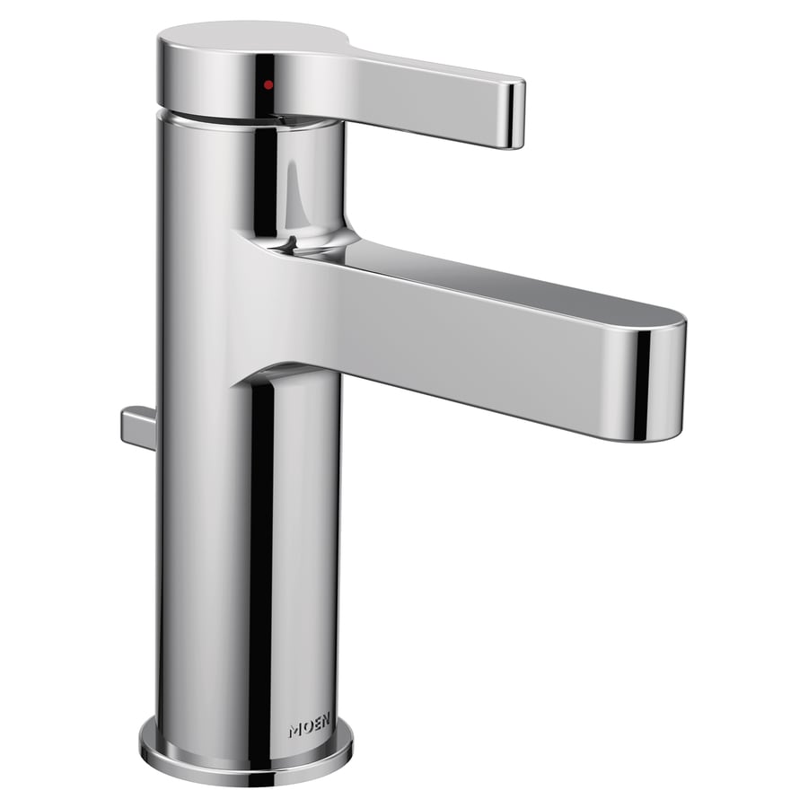 Moen Vichy Chrome 1-handle Single Hole WaterSense Bathroom ...