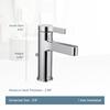 Moen Vichy Chrome 1-handle Single Hole WaterSense Bathroom Sink Faucet ...