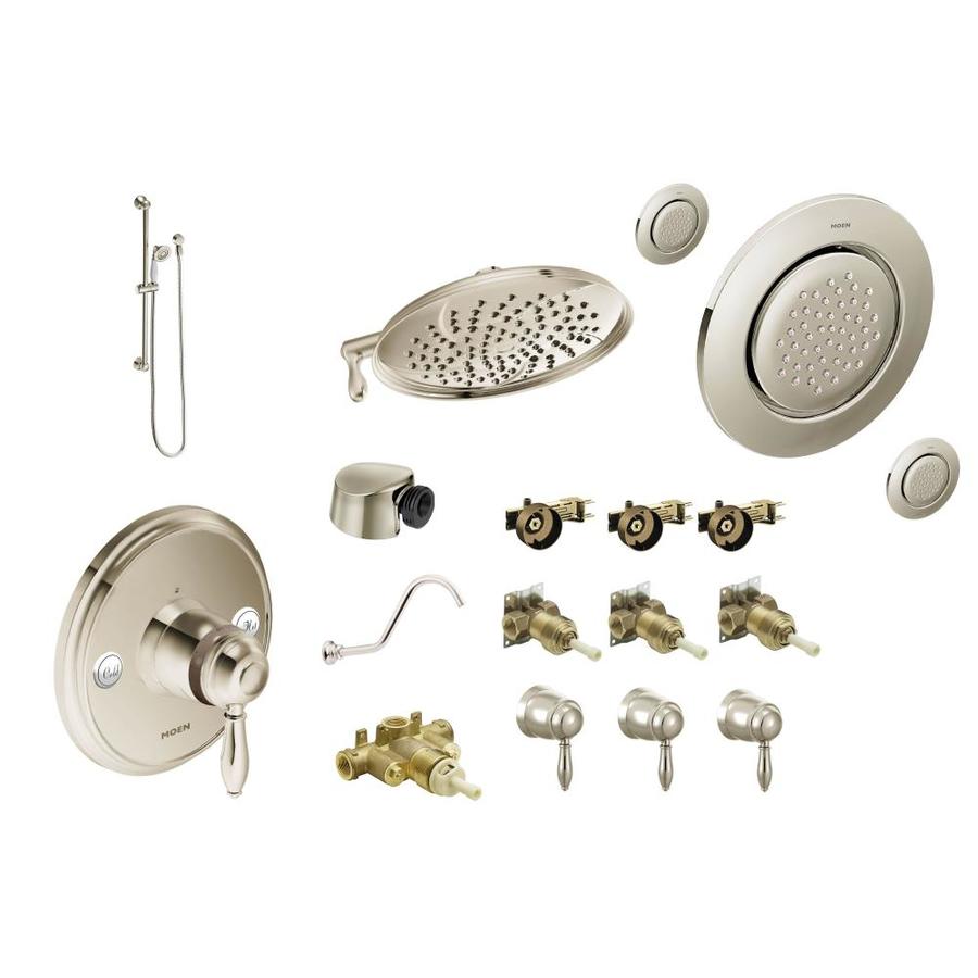 Moen Weymouth Polished Nickel 3 Spray Shower Bar System At Com Moen Weymouth Polished Nickel 3 Spray Shower Bar System