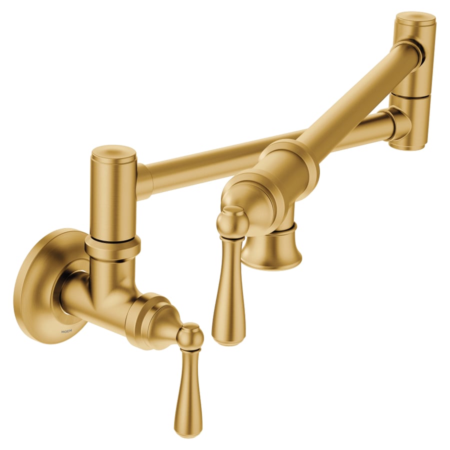 moen-brushed-gold-2-handle-wall-mount-pot-filler-kitchen-faucet-at