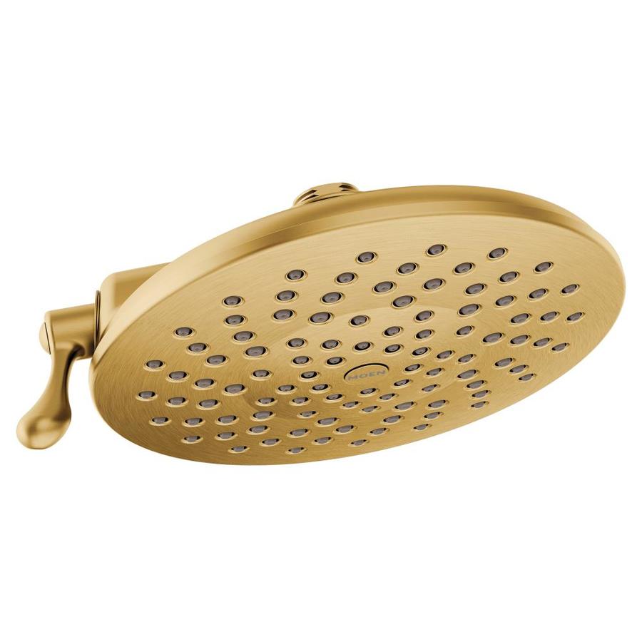 Moen Velocity Brushed Gold 2 Spray Shower Head At Lowes Com   026508285206 