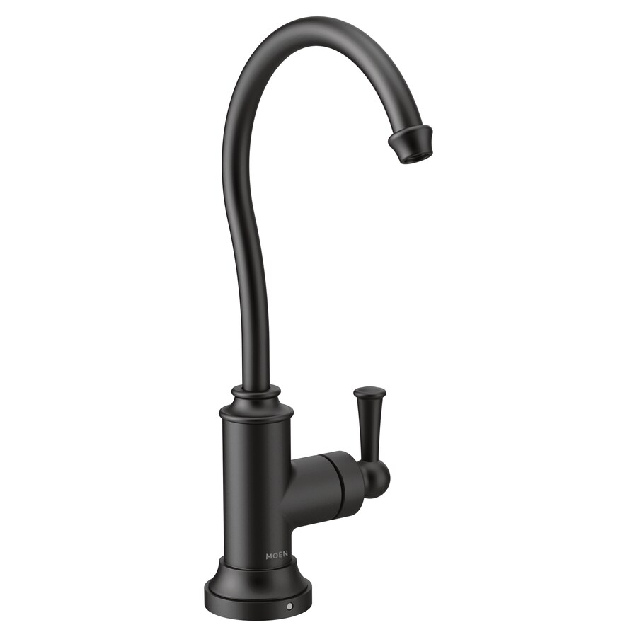 Moen Sip Matte Black 1-Handle Deck Mount High-Arc Handle ...