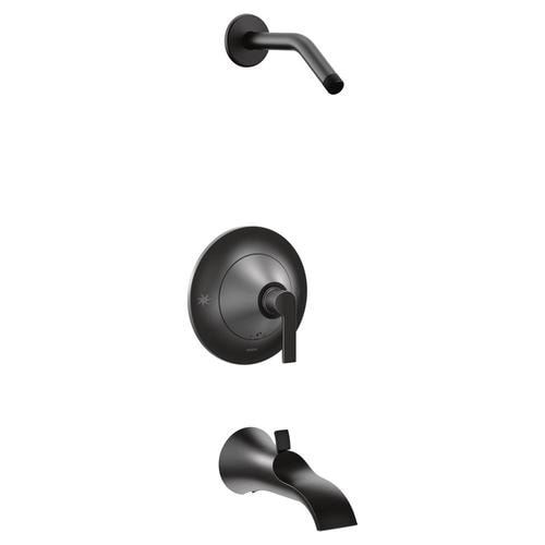 Moen The Doux Collection Matte Black 1Handle Bathtub and Shower Faucet